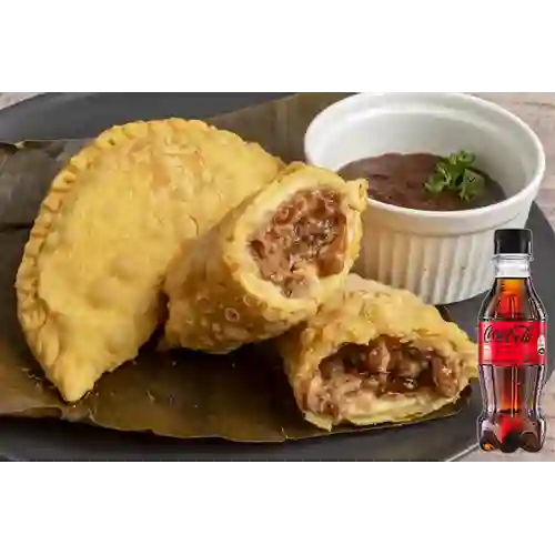 Combo Empanada D' Costillas BBQ +Cocacola S/az 250ML