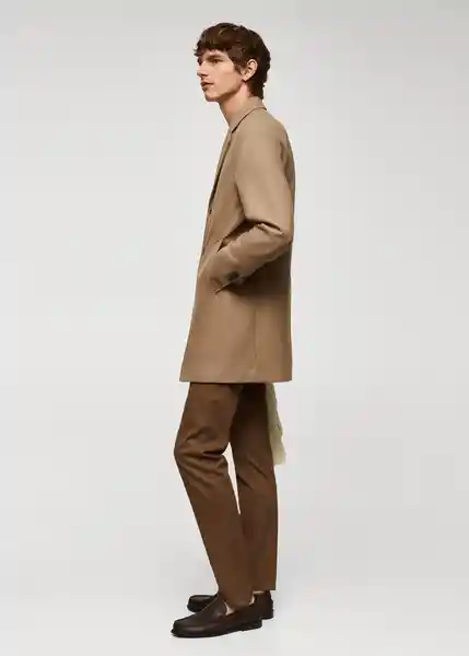 Abrigo Hake Camel Talla M Hombre Mango