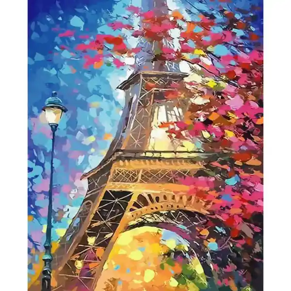 Ingenio Destreza Mental Pintura Por Números - Torre Eiffel