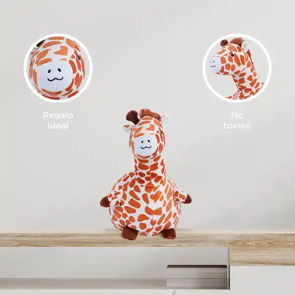 Peluche Redondo Jirafa Marrón Miniso