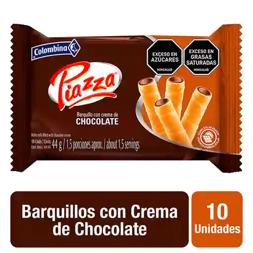 Piazza Barquillo Relleno con Crema de Chocolate