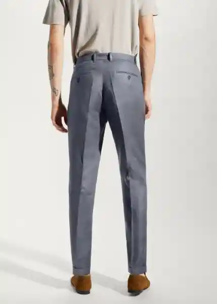 Pantalón Gisbert Ceniza Talla 44 Hombre Mango