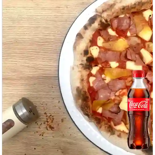 Combo Pizza Hawaiana + Coca Cola Original 400 ml