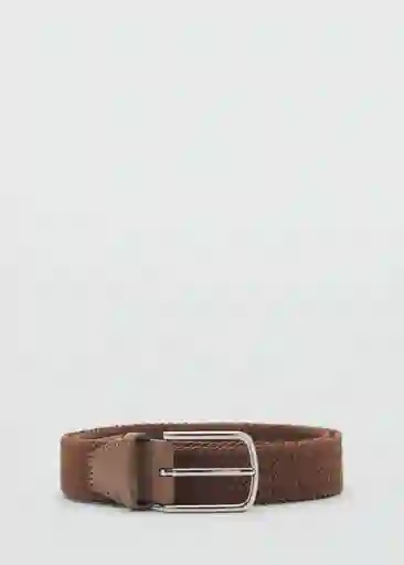 Cinturón Elastic Camel Talla 91 Hombre Mango