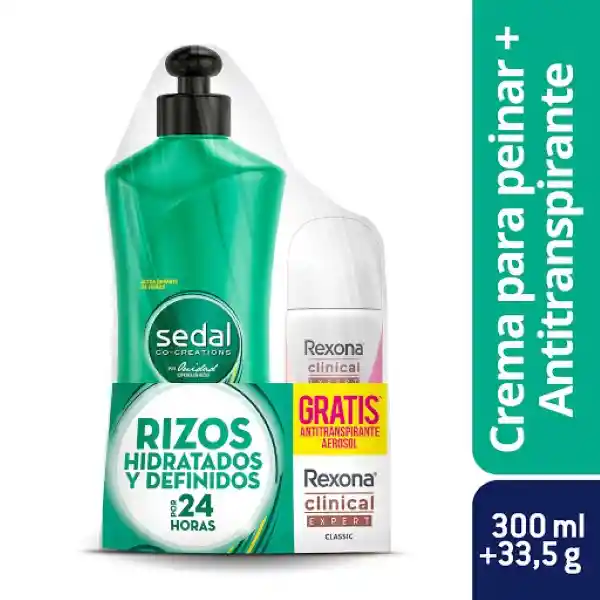 Sedal Pack Crema Para Peinar + Desodorante Clinical