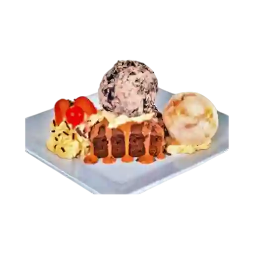 Brownie con Helado