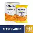 Cebión Vitamina C Sabor Mandarina Bolsitas Con 12 Tabletas Masticables 12 Unidades