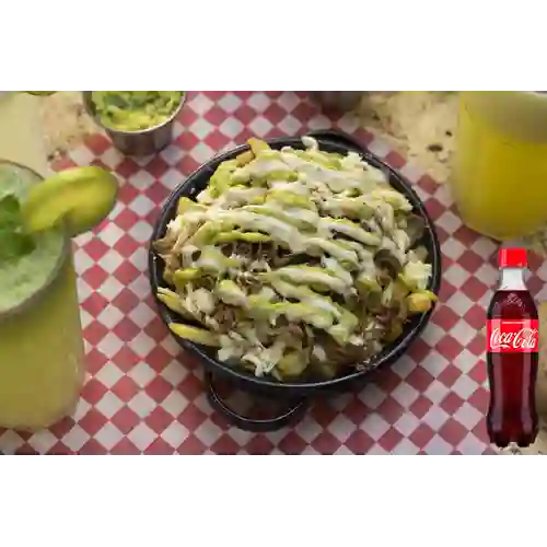 Combo Papas Papamole + Coca Cola Personal Original