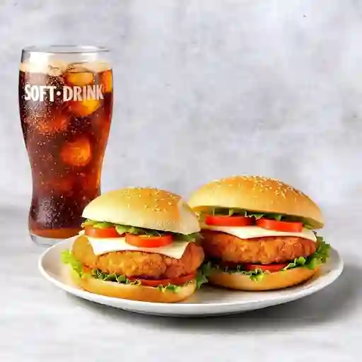 Sandwich De Milanesa De Pollo Y Gaseosa 250 Ml
