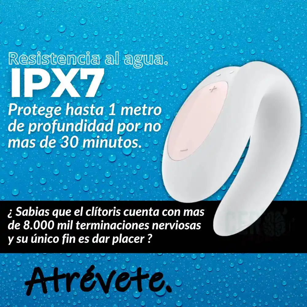 SATISFYER Vibrador Double Joy Para Parejas Negro