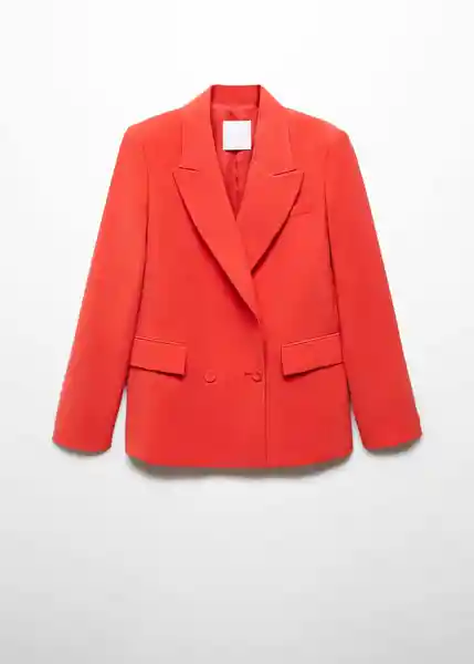 Blazer Americana Tempo Coral Talla L Mujer Mango