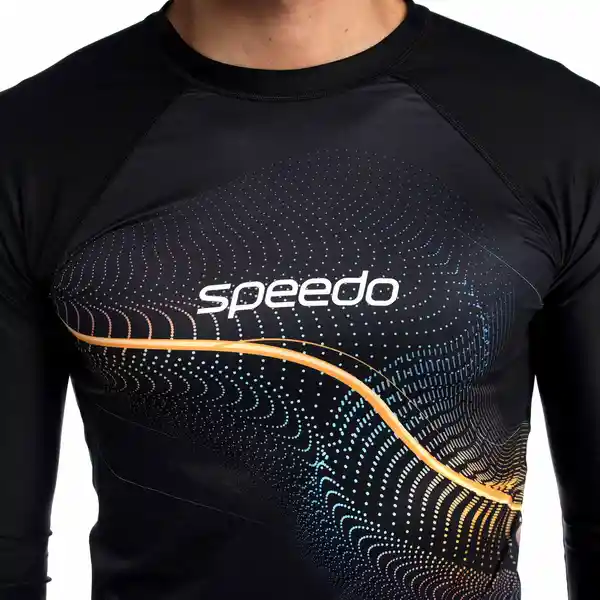 Camiseta Manga Larga Sunshine Wave Sprint Hombre Talla M Speedo