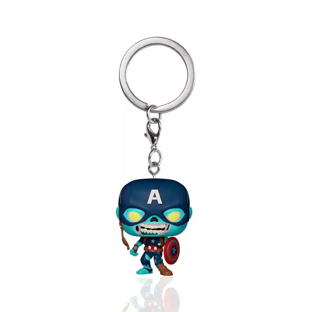 Marvel Funko Keychainwhat If...? - Zombie Captain America