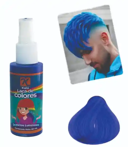 Kalú Laca Cabello Azul