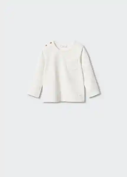 Camiseta Pocket Offwhite Talla 69 Niños Mango