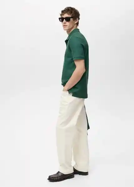 Camiseta Polo Rea Botella Talla S Hombre Mango