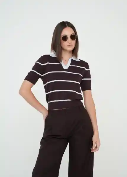 Tejido Mujer Café Ristretto Ultraoscuro Talla M 489g077 Naf Naf