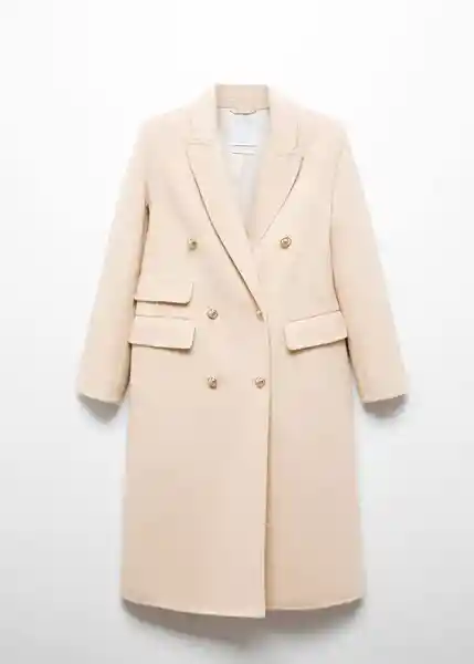 Abrigo Princess Beige Talla 24 Mujer Mango