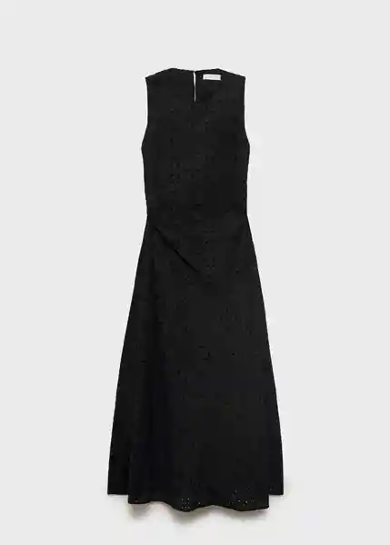 Vestido Peach Negro Talla XS Mujer Mango