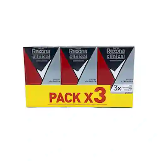 Oferta Desodorante Rexona en Crema Hombre Sport Strength 3X48gr