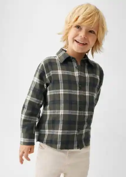 Camisa Ericb Khaki Talla 70 Niños Mango