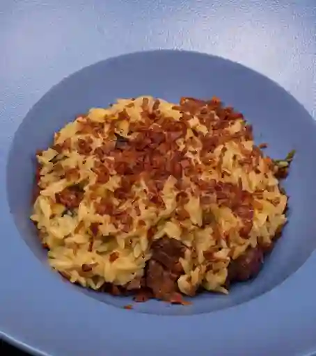 Orzo de Queso Azul con Solomito