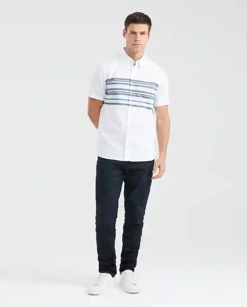 Camiseta Striped Pre-Dyed Crudo Cannoli Claro T. M Chevignon