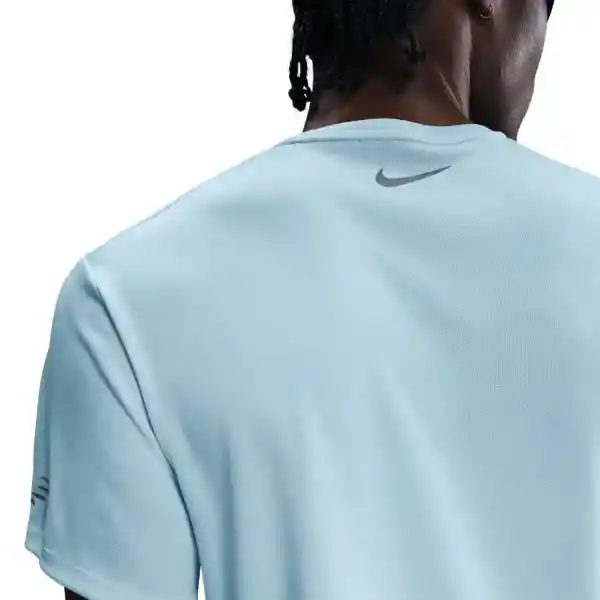Nike Camiseta M Df Uv Miler Flash Manga Corta Hombre Azul T. L