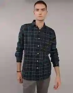Camisa Hombre Azul Talla: LARGE 2659391 American Eagle