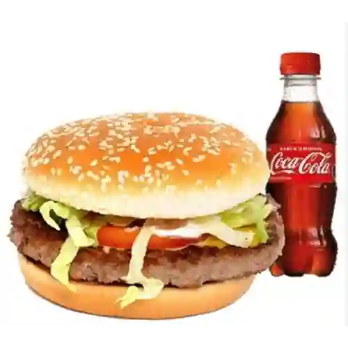 1 Hamburguesa + Bebida 250 ml