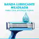 GILLETTE Prestobarba 3 Fresh Cuchilla de Afeitar con Eucalipto Máquina de Afeitar Hombre Desechable Afeitada Refrescante Afeitadora para Barba 2 Uds