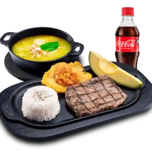 Montañero con Sopa + Coca Cola
