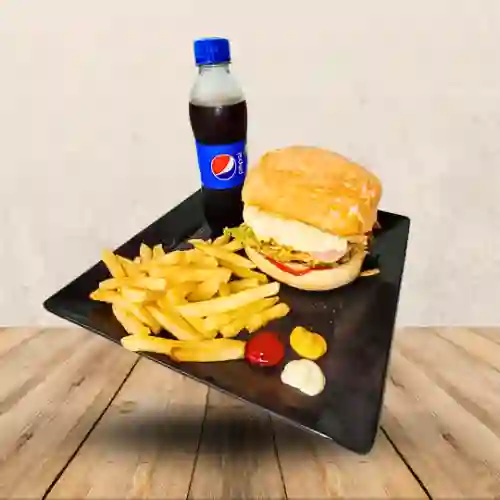 Combo hamburguesa de pollo
