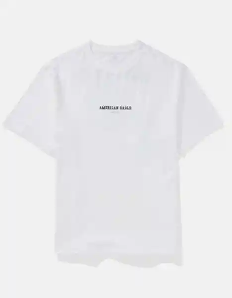 Camiseta Hombre Blanco Talla Medium 4600100 American Eagle
