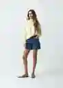 Suéter Tejido Mujer Amarillo Transparente Claro M Naf Naf