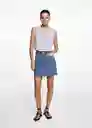 Falda Row Tejano Medio Talla 20 Niñas Mango