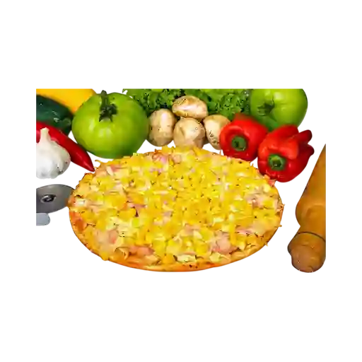 Pizza Maíz, Pollo y Jamón