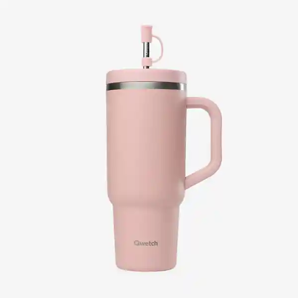 Qwetch Vaso Isotermico Travel Rosa Pastel 900 mL