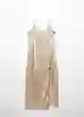 Vestido Tina-L Beige Talla S Mujer Mango