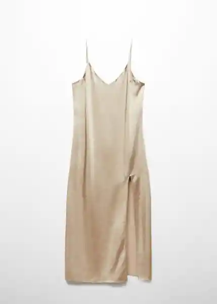 Vestido Tina-L Beige Talla S Mujer Mango