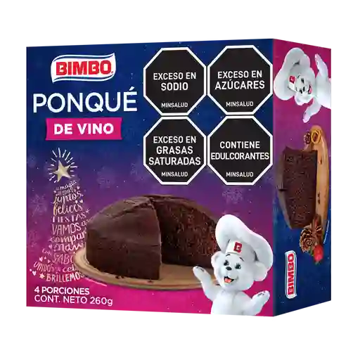 Bimbo Ponqué Vino 260 G