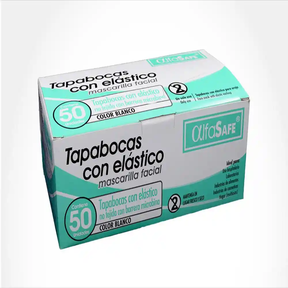 Alfa Safe Tapabocas con Elástico