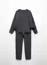 Pijama Pack Bat Antracita Talla 12 Niños Mango
