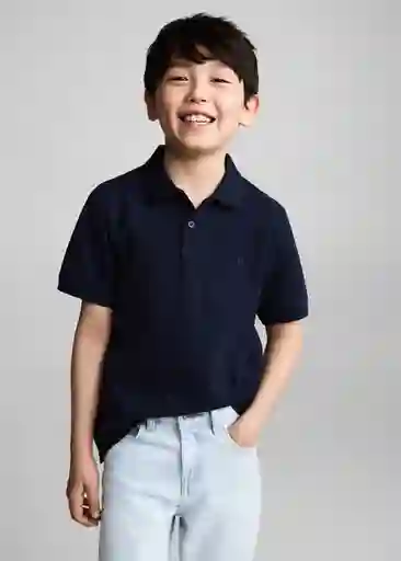 Polo Javier8 Navy Talla 08 Niños Mango