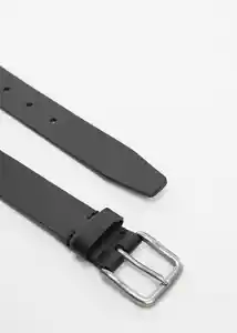 Cinturón Bolonia Negro Talla 91 Hombre Mango