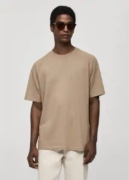 Camiseta Circo Beige Talla S Hombre Mango