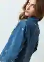 Chaqueta Mujer Azul Indigo Medio L Naf Naf