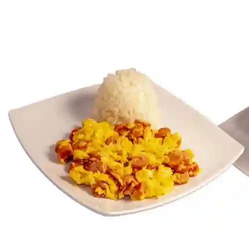 Huevos Rancheros con Arroz