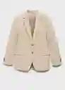 Blazer Americana Milan Beige Talla 50 Hombre Mango