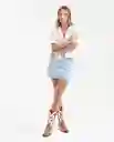 Camisa Eyelet Resort Femenino Blanco 0 Claro Talla M Chevignon